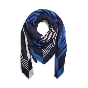  PCRONA SQAURE SCARF BC<br>Marine bleu Polyester 