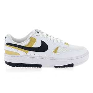 NIKE GAMMA FORCE WMNS<br>Blanc jaune Cuir synthétique