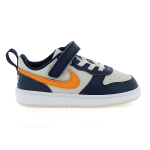 NIKE COURT BOROUGH LOW<br>Marron orange Cuir synthétique