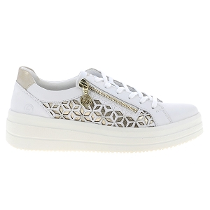 REMONTE D1C11<br>Blanc or Cuir lisse