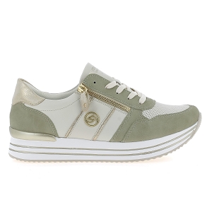 REMONTE D1327<br>Blanc vert Cuir lisse