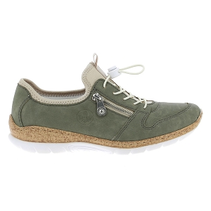 RIEKER N42G0<br>Vert multi Cuir synthétique