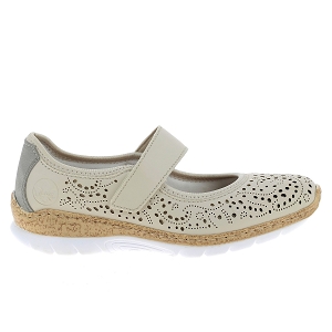 RIEKER N4299<br>Beige Cuir synthétique