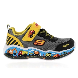 SKECHERS PLAY SCENE<br>Gris jaune Toile Mesh