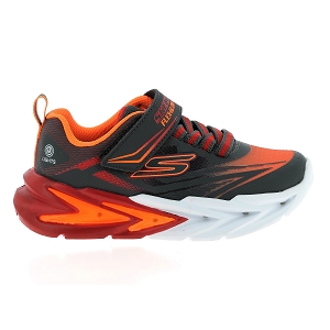 SKECHERS FLEXGLOW ULTRA<br>Gris orange Toile Mesh