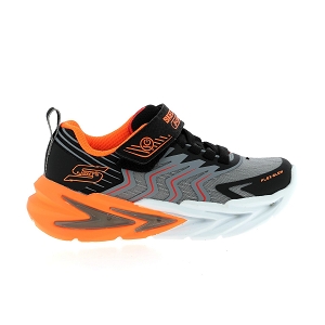SKECHERS FLEXGLOW ULTRA<br>Noir orange Toile Mesh