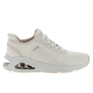 SKECHERS TRES AIR UNO  EASY STEPPERS<br>Blanc cassé Toile Mesh