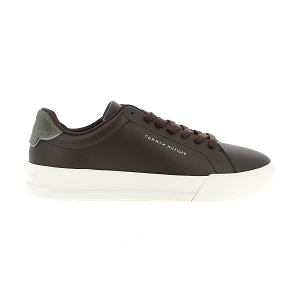 TOMMY HILFIGER TH COURT LTH DETAIL ESS<br>Marron foncé Cuir synthétique