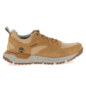 TIMBERLAND VOYAGER PARK LOW LACE UP SNEAKER<br>Cognac Toile Mesh