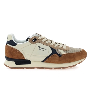 PEPE JEANS LONDON BRIT CAMP M<br>Marron beige Toile Mesh