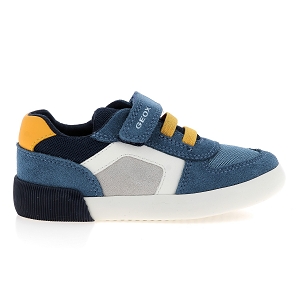 GEOX B GISLI BOY B<br>Bleu jaune Toile Mesh