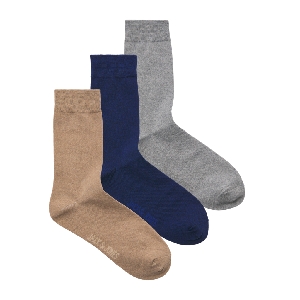 JACK AND JONES JACORDINARY SOCKS 3 PACK<br>Assorti Coton