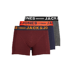 JACK AND JONES JACLICHFIELD TRUNKS 3 PACK NOOS<br>Assorti