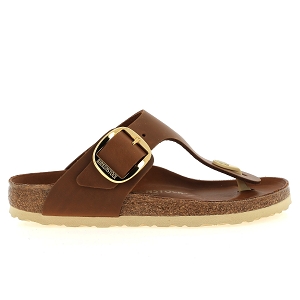 BIRKENSTOCK GIZEH<br>Marron Cuir gras