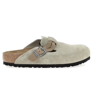  BOSTON BRAIDED SUEDE LEATHER<br>Taupe Croute de cuir Uni
