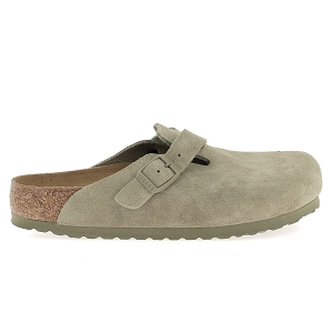  BOSTON SUEDE LEATHER<br>Kaki clair Croute de cuir Uni