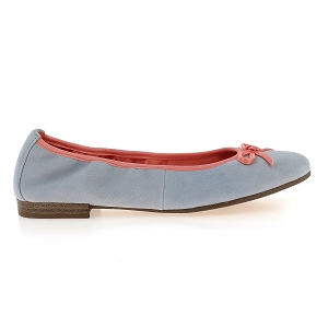  22166<br>Bleu rose Croute de cuir Uni