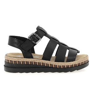 RIEKER V7904<br>Noir Cuir lisse