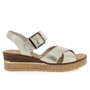 RIEKER 63795<br>Argent or Cuir synthétique