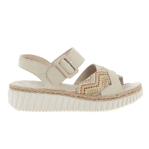 RIEKER 69269<br>Beige multi Cuir synthétique