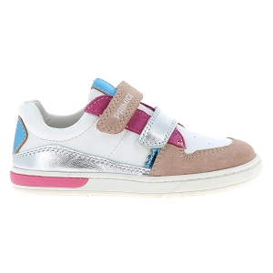 PRIMIGI BABY DUDE<br>Blanc rose Cuir lisse
