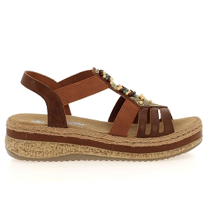 RIEKER V0921<br>Marron multi Cuir synthétique
