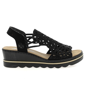 RIEKER 67465<br>Noir Cuir synthétique