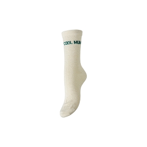 PIECES PCNOLIA LUREX SOCKS FC<br>Beige vert Polyester
