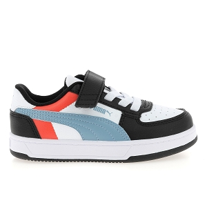 PUMA PS PUMA CAVEN 2.0 BLOCK AC<br>Noir bleu Cuir synthétique