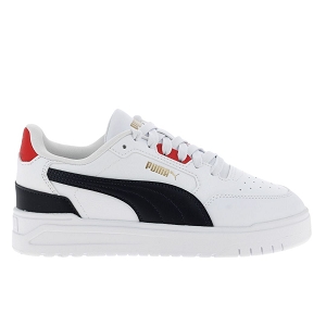 PUMA JR SHUFFLE DOWNTOWN LO<br>Blanc marine Cuir synthétique