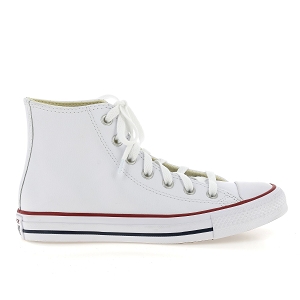 CONVERSE CHUCK TAYLOR ALL STAR LEATHER<br>Blanc Cuir synthétique