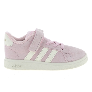 ADIDAS GRAND COURT 00S EL I<br>Rose blanc Croute de cuir