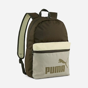  PHASE COLOR BLOCK BACKPACK<br>Kaki beige Polyester Logo