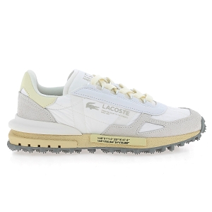 LACOSTE ELITE ACTIVE<br>Blanc beige Toile Nylon