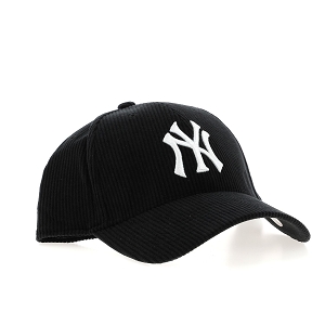  MLB NY THICK CORD<br>Noir blanc Velours Logo