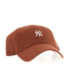  MLB NY CORD BASRUNER CLEANUP<br>Marron blanc Velours Logo