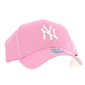 NY 47 BRAND KIDS MLB NY RAISED BASIC MVP<br>Rose blanc Toile Canvas