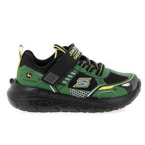 SKECHERS SKECH TRACKS<br>Vert noir Cuir synthétique
