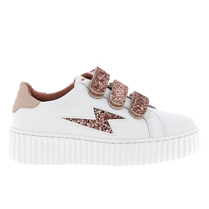 VANESSA WU MAHALIA<br>Blanc rose Cuir synthétique