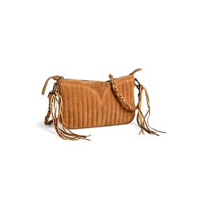 PIECES PCJANE SUEDE CROSS BODY FC<br>Cognac Croute de cuir