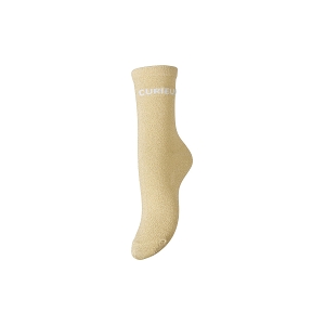 PIECES PCSEBBY LONG GLITTER STATEMENT SOCK FC<br>Beige clair