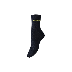 PIECES PCSEBBY LONG GLITTER STATEMENT SOCK FC<br>Marine