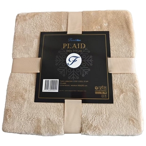 PACITO PLAID SHERPA<br>Beige