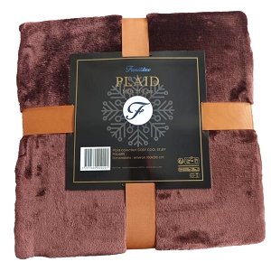 PACITO PLAID SHERPA<br>Marron