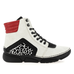 52514 45904:Blanc noir/Cuir synthétique/