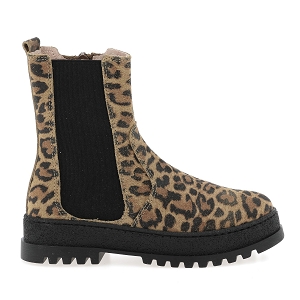 B KILWI FILLE 5984LE:Marron multi/Croute de cuir/Léopard