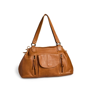 PIECES PCPIHANNA LEATHER BAG FC<br>Cognac Cuir lisse