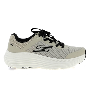 SKECHERS MAX CUSHIONING ENDEAVOUR<br>Beige noir Toile Mesh