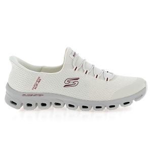 SKECHERS SLIP INS GLIDESTEP  VIBEY<br>Blanc multi Toile Mesh
