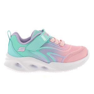 SKECHERS SLIGHTS SOLA GLOW  COLOR BREEZE<br>Rose bleu Toile Mesh